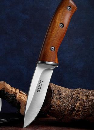 Нож финка (финский) охотничий с деревянной ручкой, толстий и надежный клинок3 фото