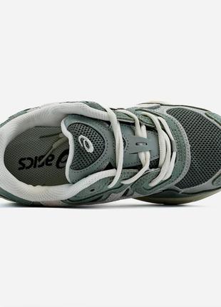 Кроссовки asics gel-nyc green grey beige4 фото