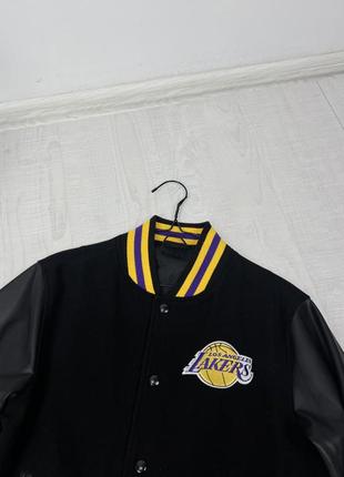 Бомбер new era x lakers bomber jacket6 фото