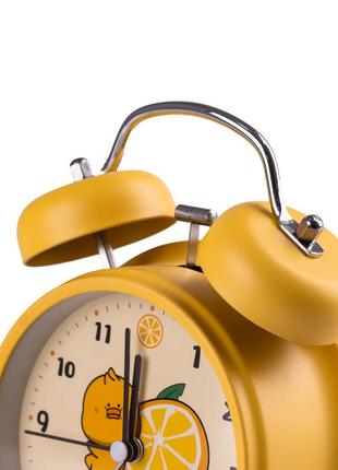 Годинник механічний з будильником дитячий настільний годинник будильник3 фото
