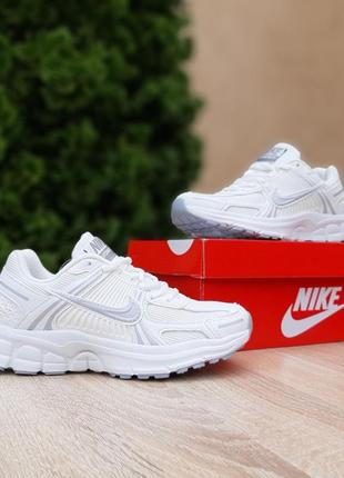 Nike vomero 5 белые с серым4 фото