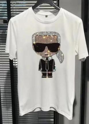 Футболка карл лагерфельд karl lagerfeld