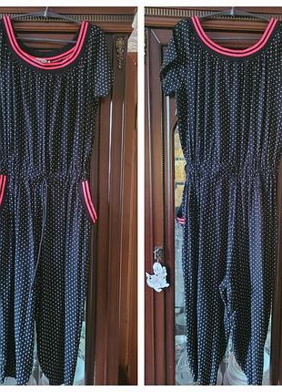 Платье, сарафан-комбинезон стрейчевое, размер 50 (xl), идеальное состояние
