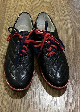 Туфли осенние кожаные prego