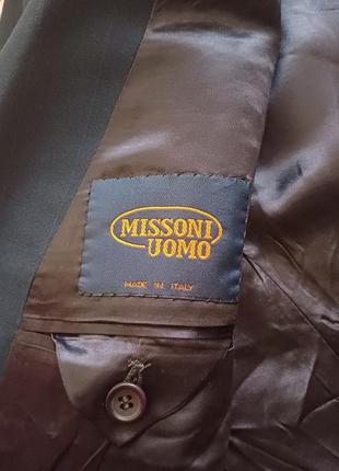 Стильный темно-синий пиджак missoni uomo италия