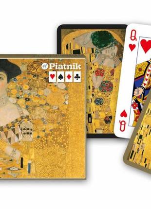 Карти гральні piatnik klimt adele/emilie комплект 2 колоди по 55 карт(123-0178)