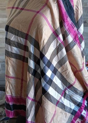 Палантин шарф шаль в стиле burberry