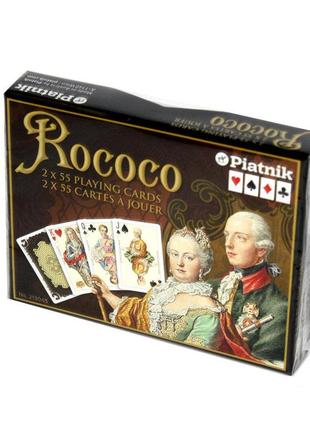 Набір гральних карт piatnik rococo комплект 2 колоди по 55 карт(123-0213)