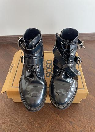 Черевики, чоботи шкіряні asos