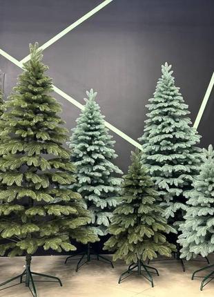 Штучна лита ялинка «бельгійська » 1.5 м зелена власне виробництво