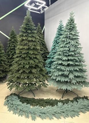 Штучна лита ялинка «бельгійська » 1.5 м зелена власне виробництво