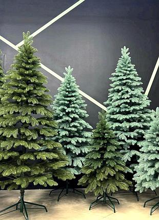 Штучна лита ялинка «бельгійська » 1.5 м зелена власне виробництво