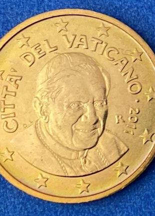 Монета ватикана 2 евроцента 2011 г.2 фото