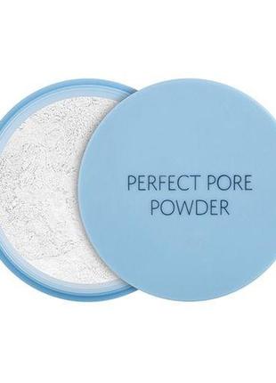 Розсипчаста матуча прозора пудра для вишуканий the saem saemmul perfect pore powder, 5 г