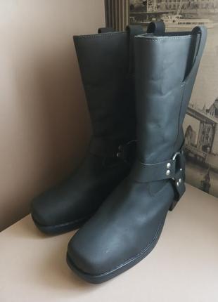 Чоботи livergy (42) байкерські з натуральної шкіри демісезонні німеччина