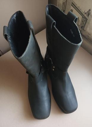 Чоботи livergy (42) байкерські з натуральної шкіри демісезонні німеччина