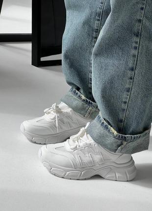 Жіночі кросівки екошкіра білі6 фото
