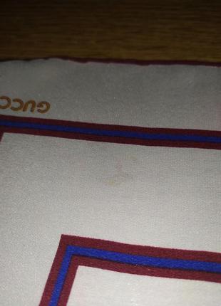 Gucci винтажная шелковый платок7 фото