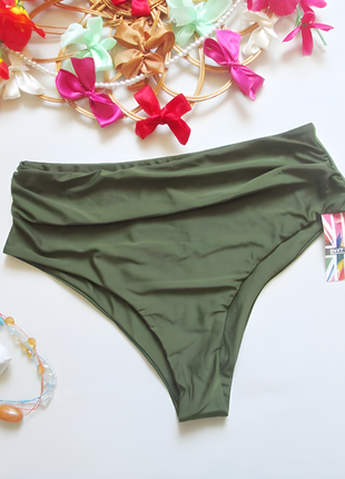 Суперовые однотонные плавки низ от  купальника цвета хаки envy us 🌺💜🌺