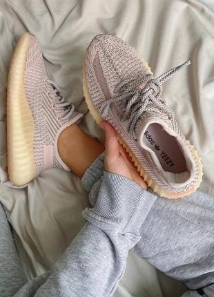 Кроссовки adidas yeezy boost 350 v2 synth reflective pink (полный рефлектив )2 фото