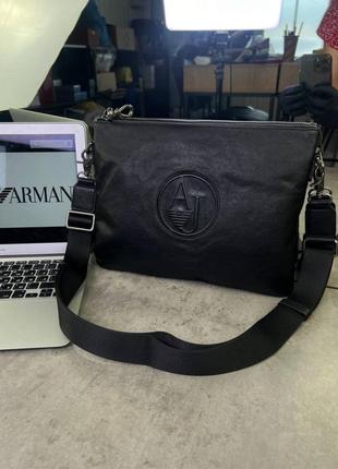Сумка-планшетка армані шкіряна c794