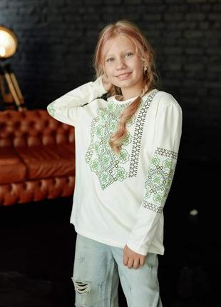Вышиванка, кофта для девочек 110-170