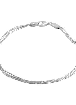 Серебряный браслет silverthin с без камней, вес изделия 2,26 гр (2099109) 1720 размер