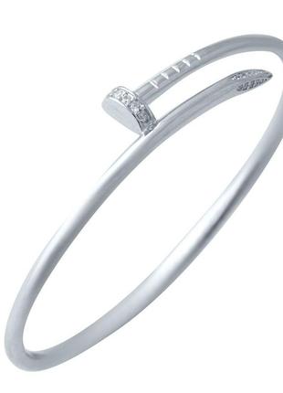 Серебряный браслет silverthin с фианитами, вес изделия 13,92 гр (2031062) 18 размер