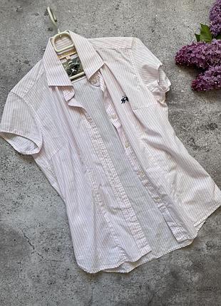 Розовая рубашка в полоску la martina