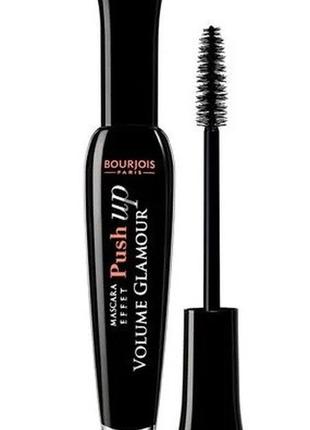 Туш для вій bourjois volume glamour push up об'ємна, чорна, 7 мл1 фото