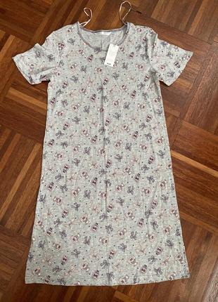 Нова бавовняна нічна сорочка довга футболка bonmarche 8-10 34-36 uk 🇬🇧