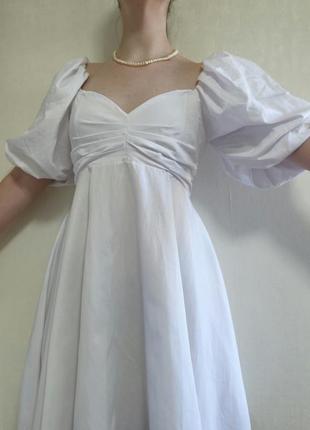 Белоснежное платье-облачко2 фото