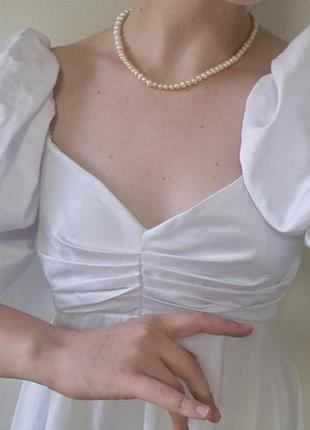 Белоснежное платье-облачко3 фото