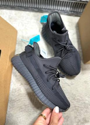 Кеды носок женские черные мягкие текстиль брендовые в стиле adidas yeezy