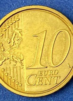 Монета ватикана 10 евроцентов 2011 г.1 фото