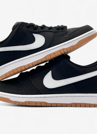 Nike dunk sb black gum1 фото