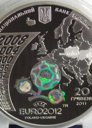 Набір срыбних монет україни євро 2012 2011 р.5 фото