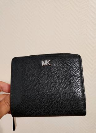 Michael kors черный кожаный кошелек