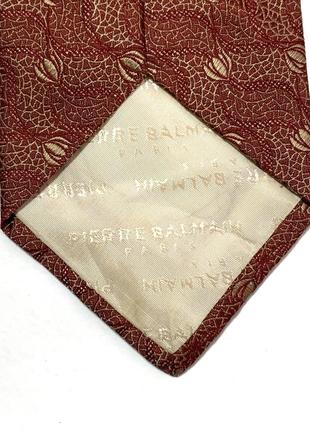 Люксовый, винтажный, оригинальный, шелковый галстук pierre balmain