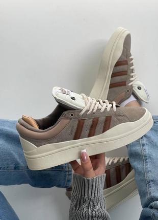 Adidas campus bad bunny brown кросівки кроссовки кросовки