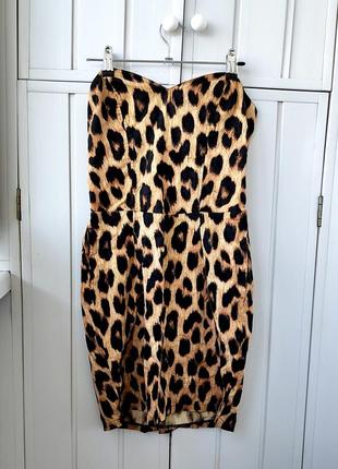 Платье леопардовое, платье, платье леопардовый принт