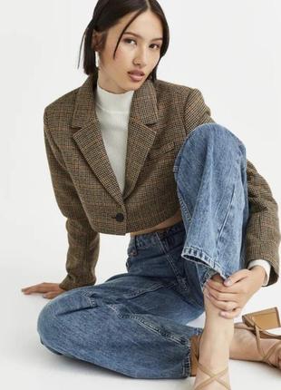 Пиджак укороченный h&m