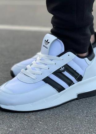 Мужские белые кроссовки adidas адидас