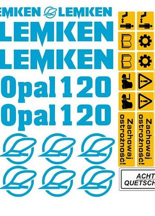 Белые наклейки lemken opal плуг культиватор лемкен опал 120 максимальный комплект