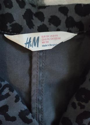 Джинсовая курточка, девочка, h&m, 8-9 лет, серая,7 фото