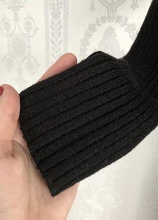 Тепла чорна базова сукна в рубчик міді gina sfumato tricot( швеція)2 фото