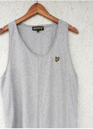 Майка lyle scott сіра безрукавка лайл