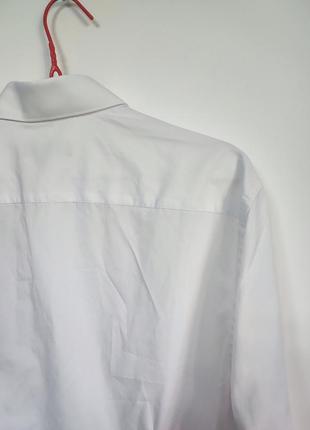 Рубашка рубашка мужская белая прямая классическая повседневная повседневная george man, размер xl5 фото