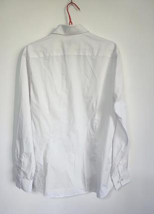 Сорочка рубашка чоловіча біла пряма широка класична повсякденна george man, розмір xl6 фото