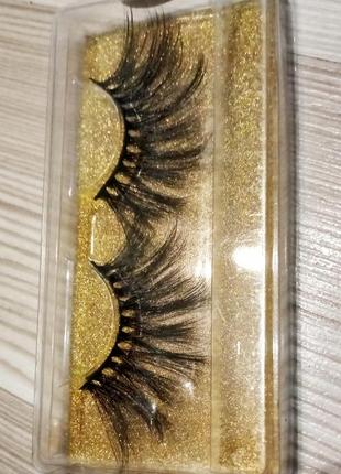 Ресницы накладные длинные, сценические, длина 2 см